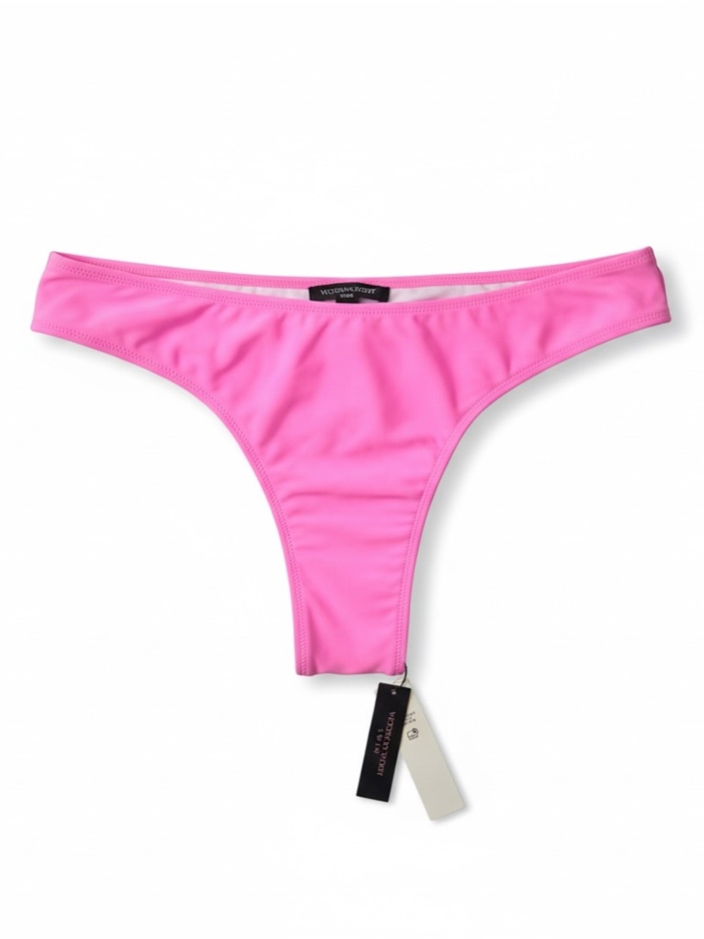 Victoria's Secret Hot Pink Bikini Bottoms with Logo Print size Medium NWT